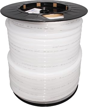 Neo-Pure - 3/8" OD LLDPE Polyethylene Tubing 500 ft Roll | Flexible and Durable Hose for Water Filtration, Beverage Dispensing, Air Line, and Fluid Transfer Applications Natural
