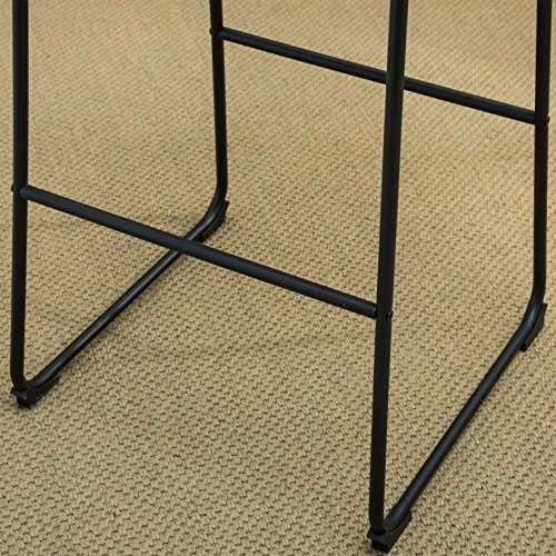 Roundhill Furniture Lotusville Vintage Pu Leather Counter Height Stools, Antique Brown, Set Of 2 #TOP7