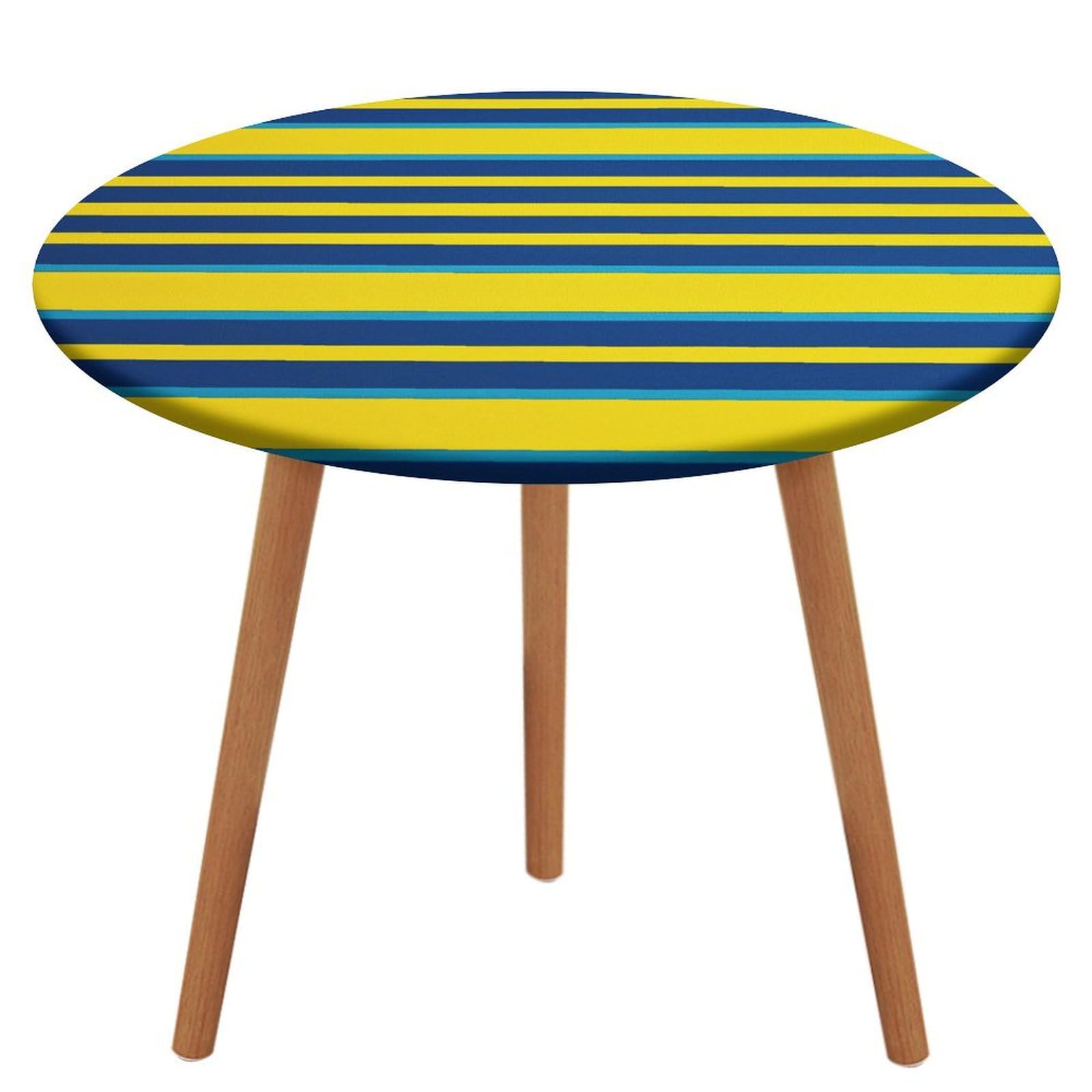 Nappe ronde anti-vent élastique 130 cm lavable d'un coup d'éponge
