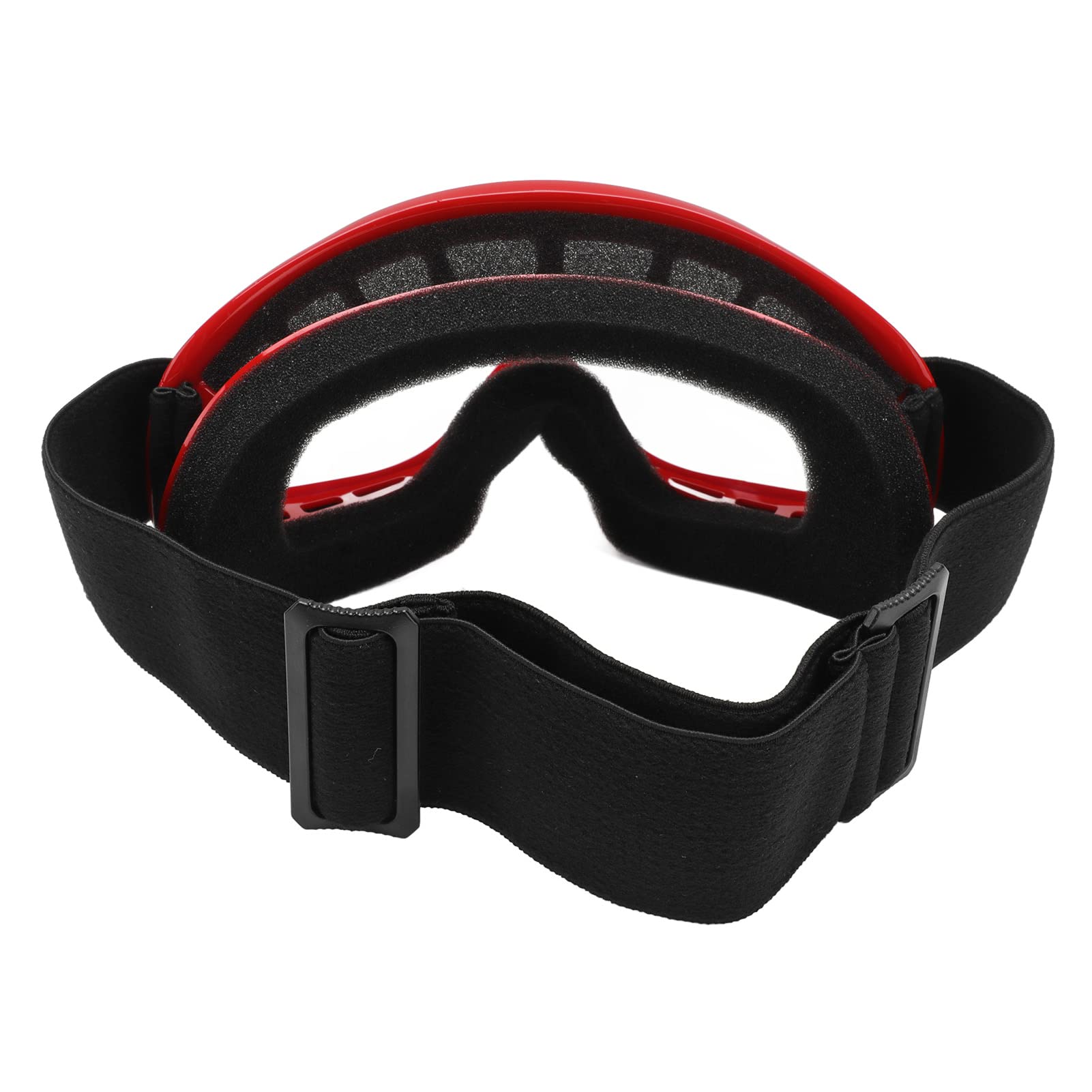 Gogle Pwshymi Dirt Bike, Gogle narciarskie dla dzieci, Profesjonalne, wiatroszczelne, do jazdy na rowerze na świeżym powietrzu, do jazdy na nartach, do jazdy na motocyklu terenowym (czarne) (czer