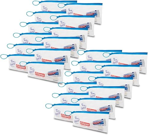 Gladness! El kit de viaje para cepillo de dientes de pasta de dientes incluye protección contra la cavidad Colgate de 0.85 onzas  Cepillo de dientes