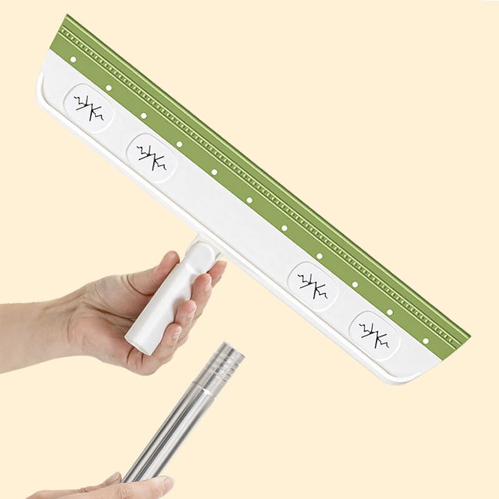 Rasquetas para Ducha, Escobilla de Ducha Verde Silicona Acero Inoxidable PP