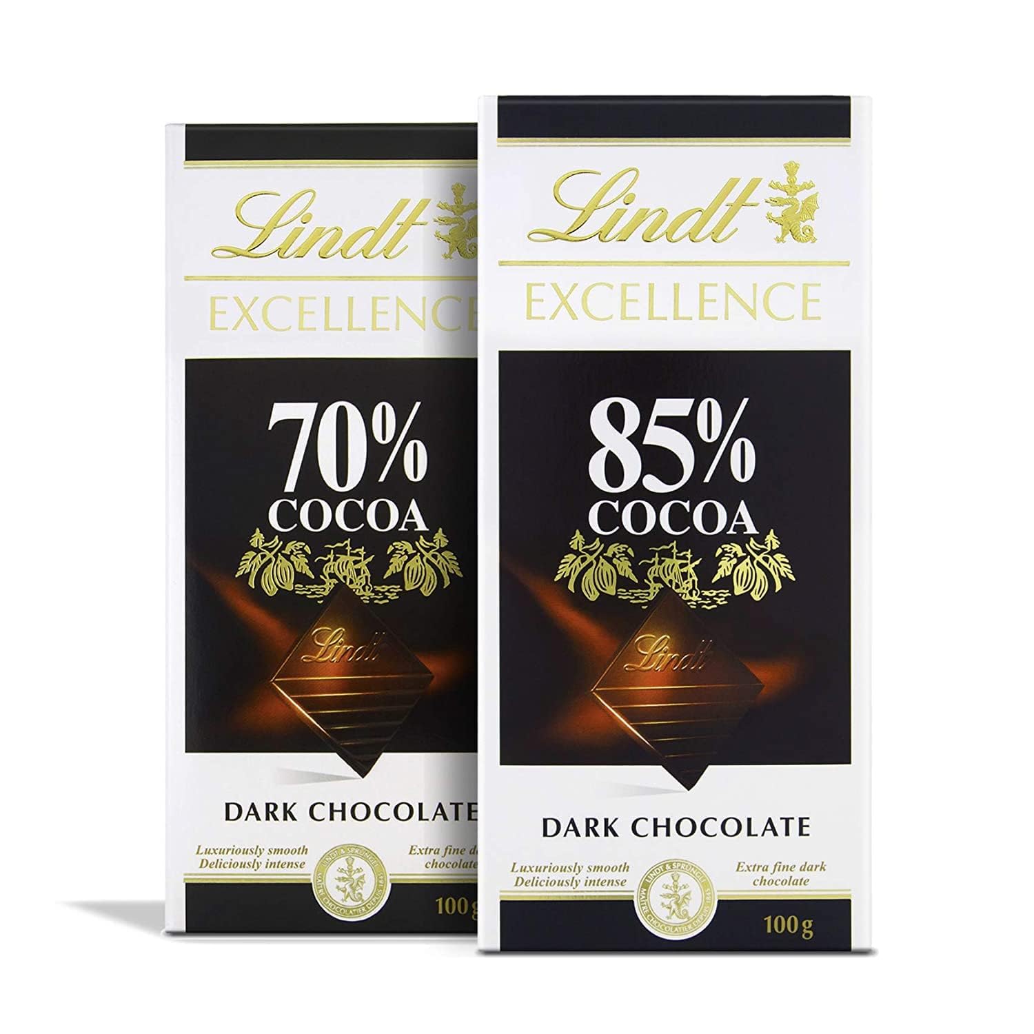 Lindtts Excellence Dark 70% Cocoa Chocolate Bar and Lindtts Excellence Dark 85% Cocoa Chocolate Bar | Pack of 2 | 100gm (B0CXTQHBHB) Amazon Price History, Amazon Price Tracker