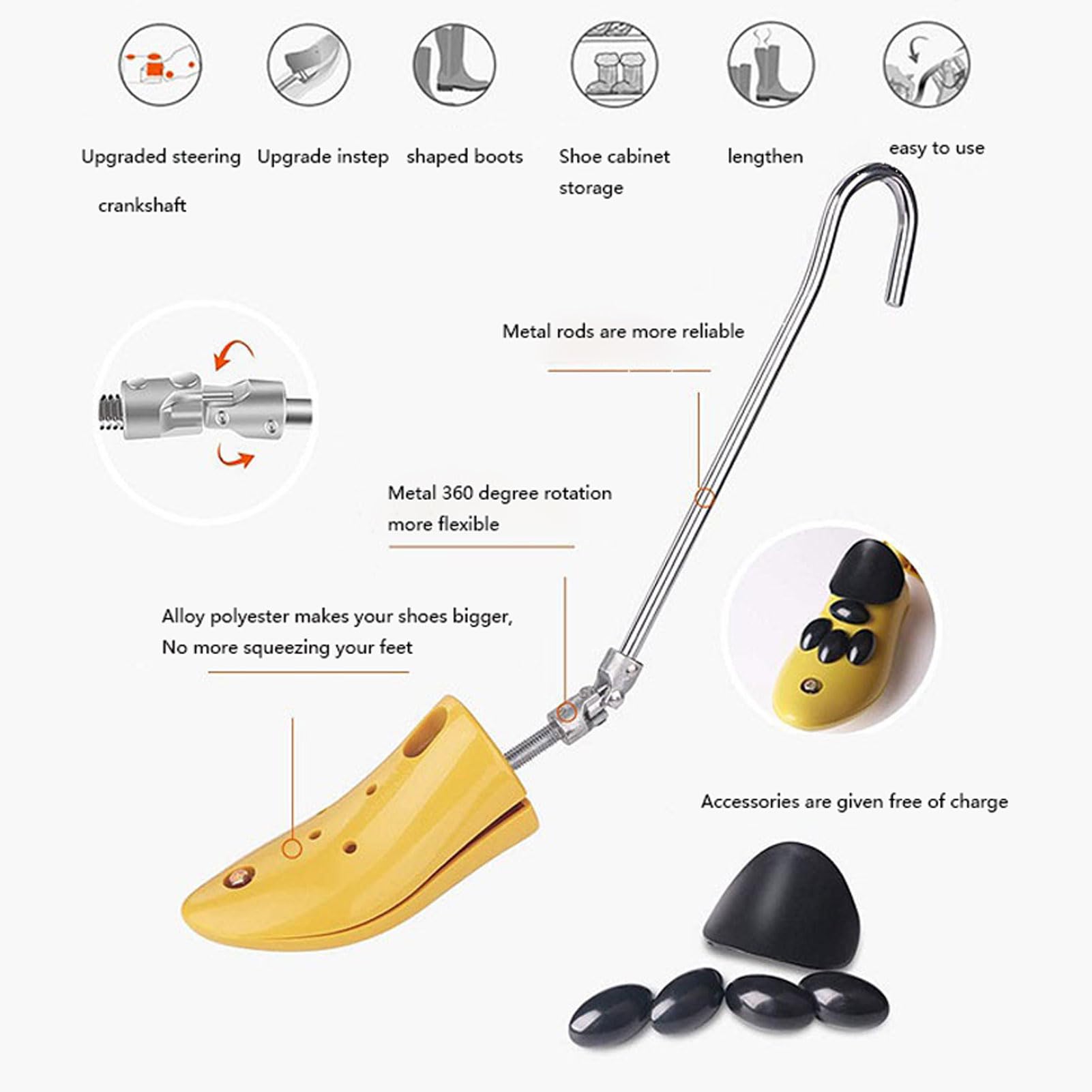 REVAHI Hormas para Zapatos, Zapatos Ajustables Profesionales de Longitud Ajustable, para hombres y mujeres