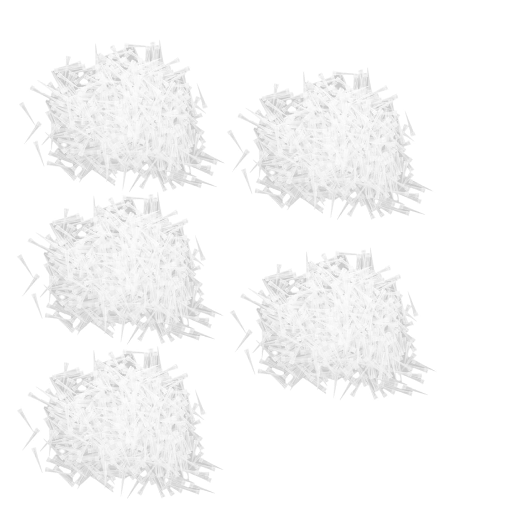 Hndhbfgrt Laboratory Clear White 10UL Lab Liquid Pipette Pipettor Tips 5000 Pcs