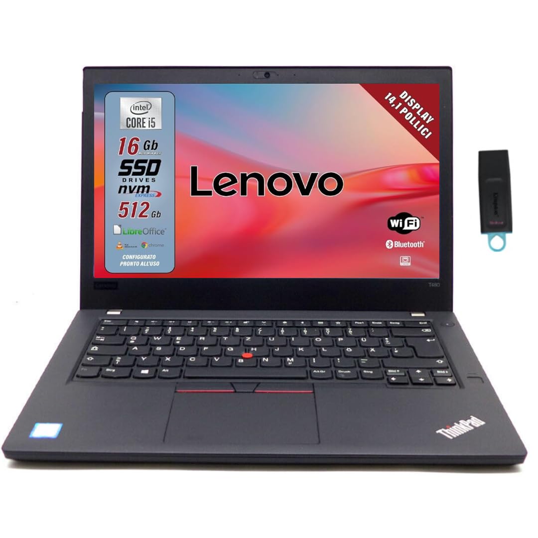 Lenovo ThinkPad T480 Intel core i5 Ram 16Gb, SSD 512Gb