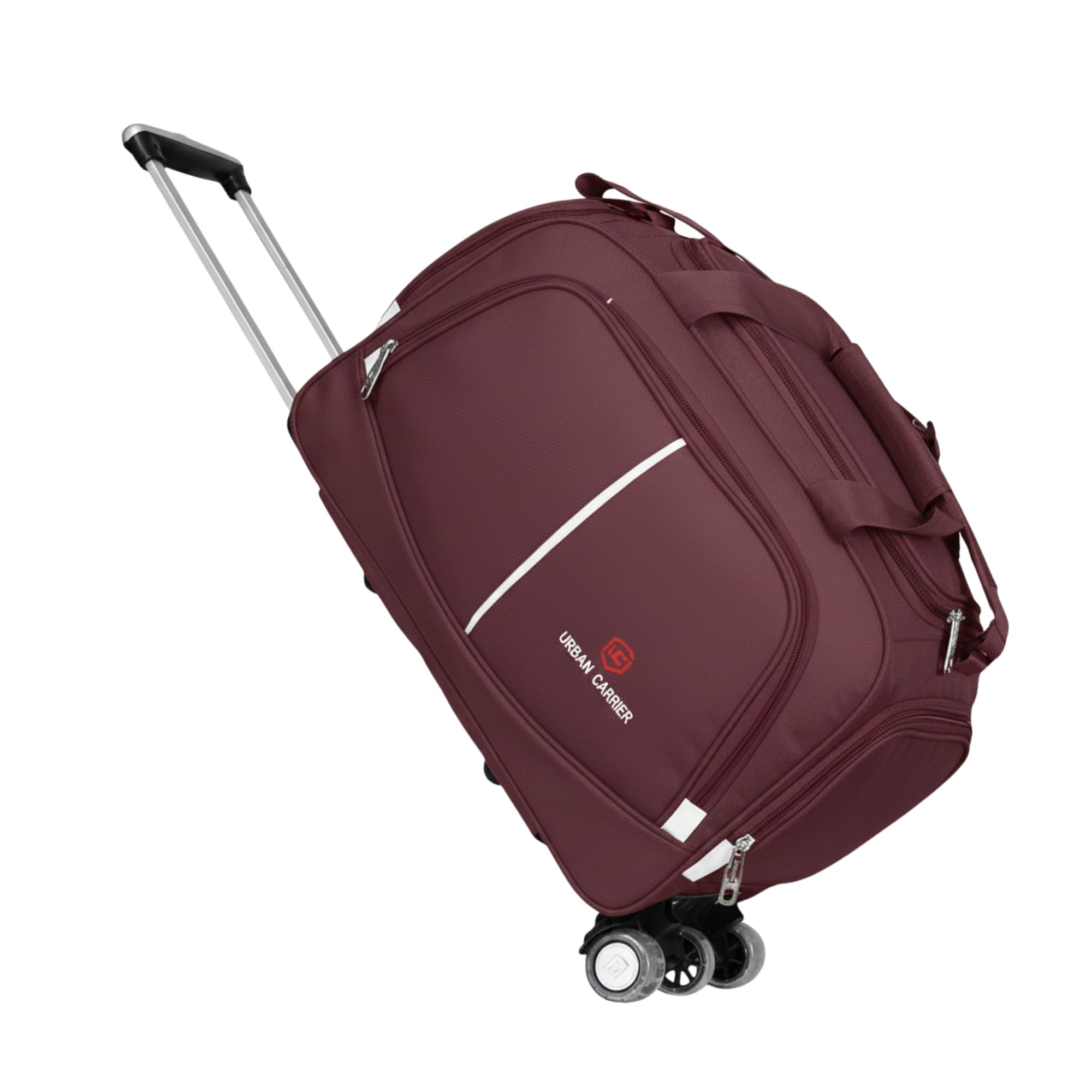 Urban Travel Luggage Duffel Trolley Bag with Wheels | Polyester | 70 L | Purple | Expandable | Lightweight | Travel & Luggage-picture-31