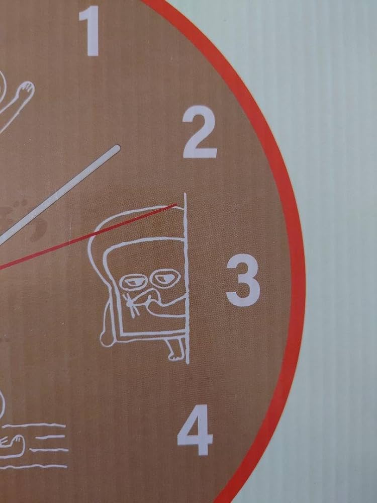 パンどろぼう　ニコアンド　掛け時計　 ウォールクロック niko and（ニコアンド）の「【パンどろぼう】コラボ ウォール