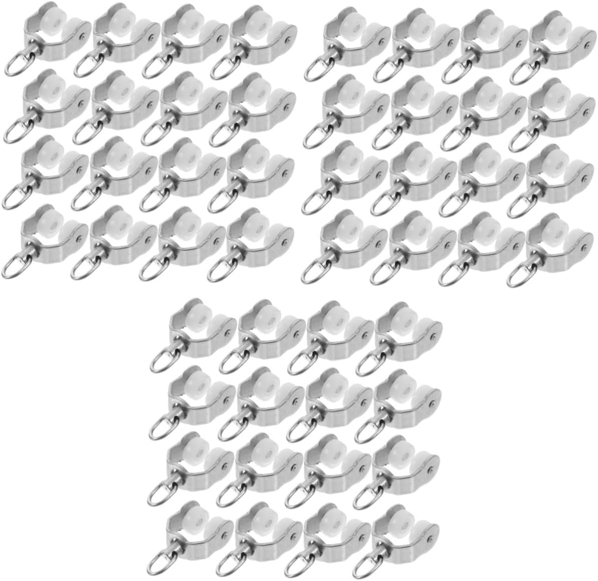Curtain pulley, 60pcs Curtain Track Rollers Pulleys for Residential and Commercial Use