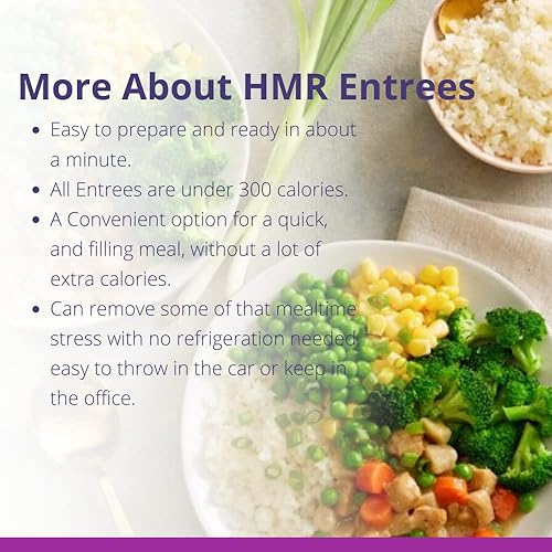 Miniatura 3 de HMR Deliciosas cenas - Paquete de comida para almuerzo o cena preenvasada para apoyar la pérdida de peso  Paquete de 6 comidas listas para comer