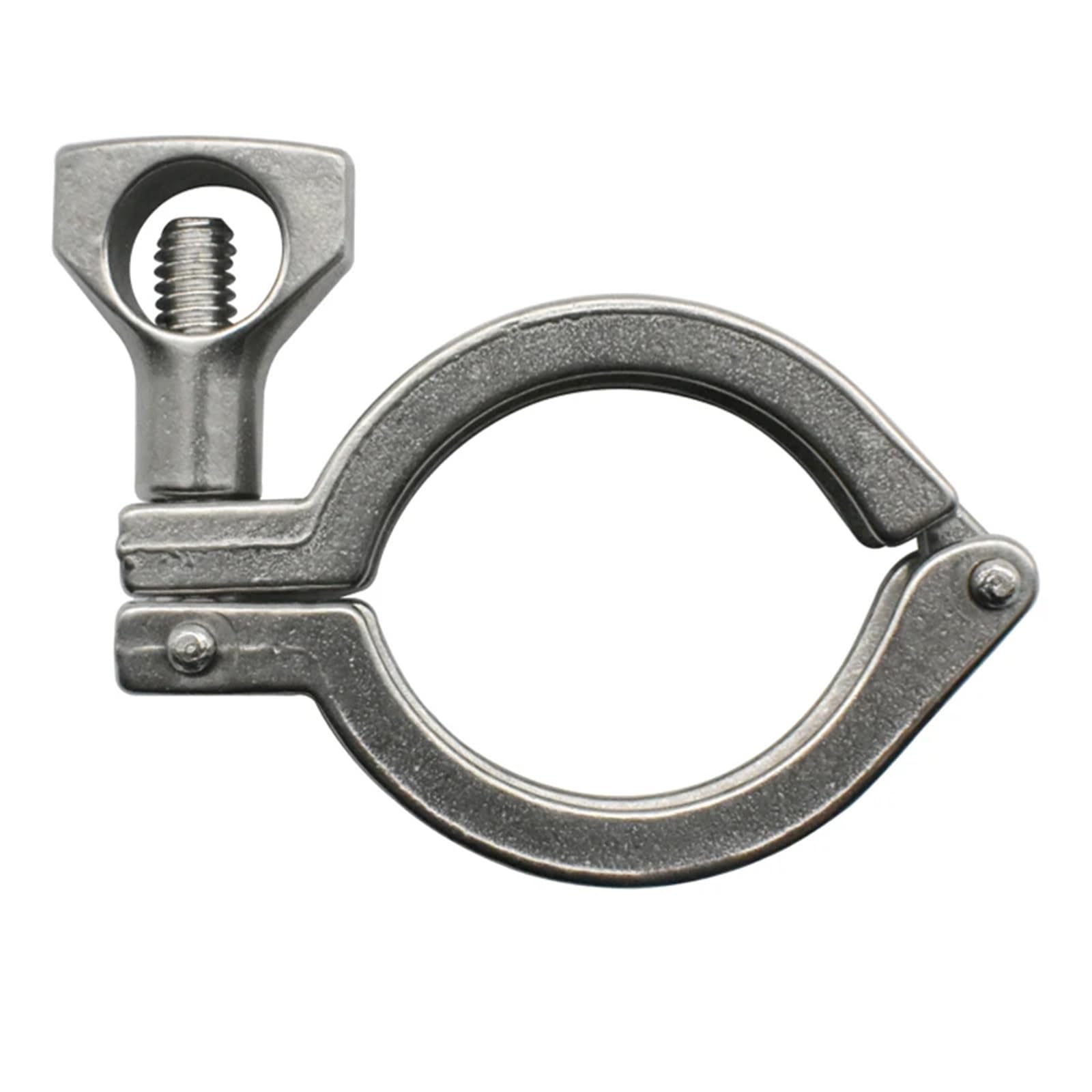 Collier de serrage à trois clips 1,5"-4", bague de serrage en acier inoxydable SS304, accessoires de raccords.(K119mm(Weigh250g))