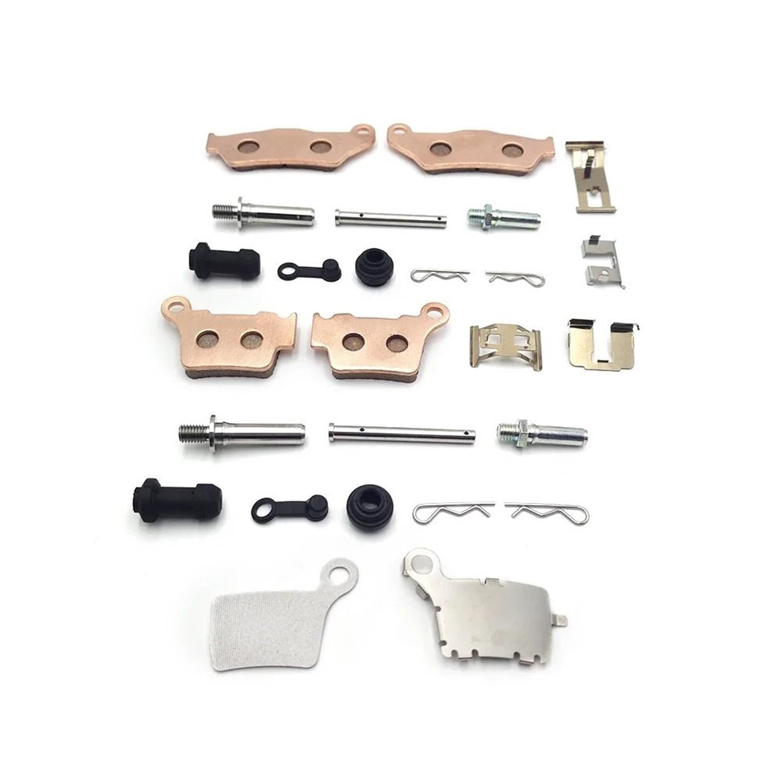 Pasuje do KTM SX Pasuje do HUSQVARNA FE FC TC TX TE Śruba zacisku hamulcowego Sprężyna Klocki hamulcowe Naprawa pompy hamulcowej(Front Repair Kit)