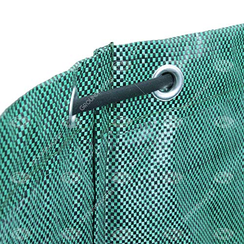 GroundMaster Runder Gartenabfallsack 300 Liter - Gartensack Stabil, Robust & Verstärkt - Big Bag Laubsack - Garten Abfallsack - Mehrzweck Großer Sack für Gartenabfälle, Bauschutt, Rasen usw.