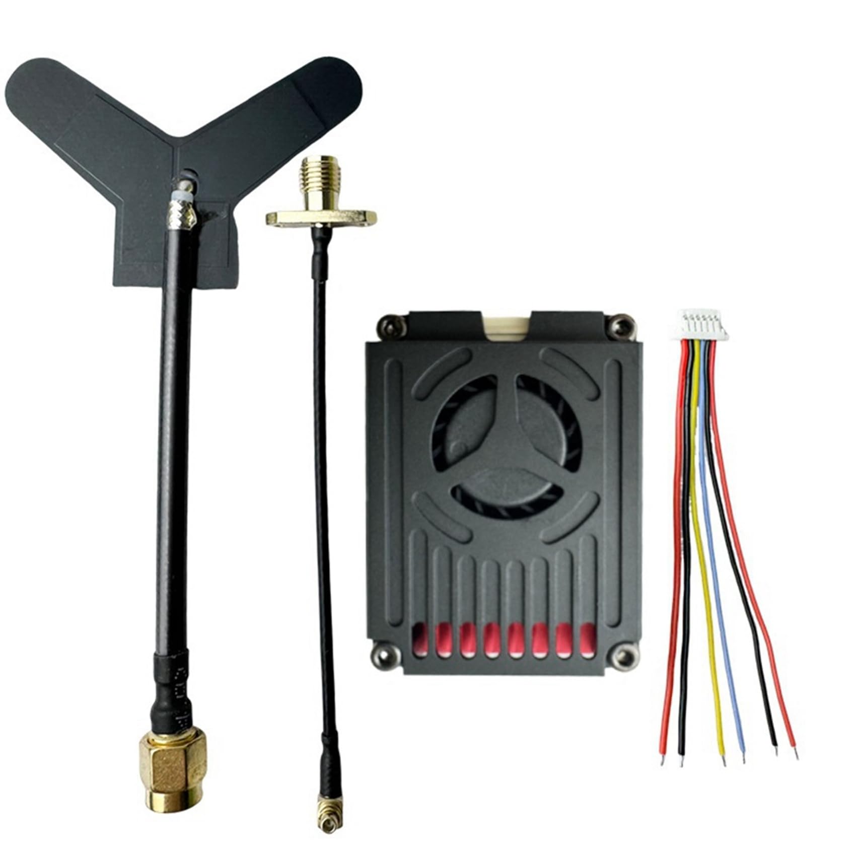 5X Trasmettitore Audio Video FPV VTX 16 Canali FPV 3,3 GHz 4 W DC7 V-36 V Pal/NTSC per Drone RC FPV A Lungo Raggio