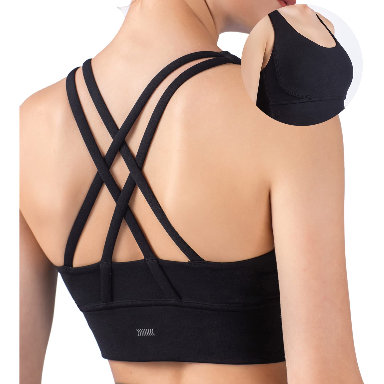 [IRCOLVE] アイコーフ スポーツブラ 揺れない スポブラ スポーツブラジャー ヨガウェア トップス レディース 前開き 通気性 伸縮性 ハイサポート 吸汗速乾 カップ付き