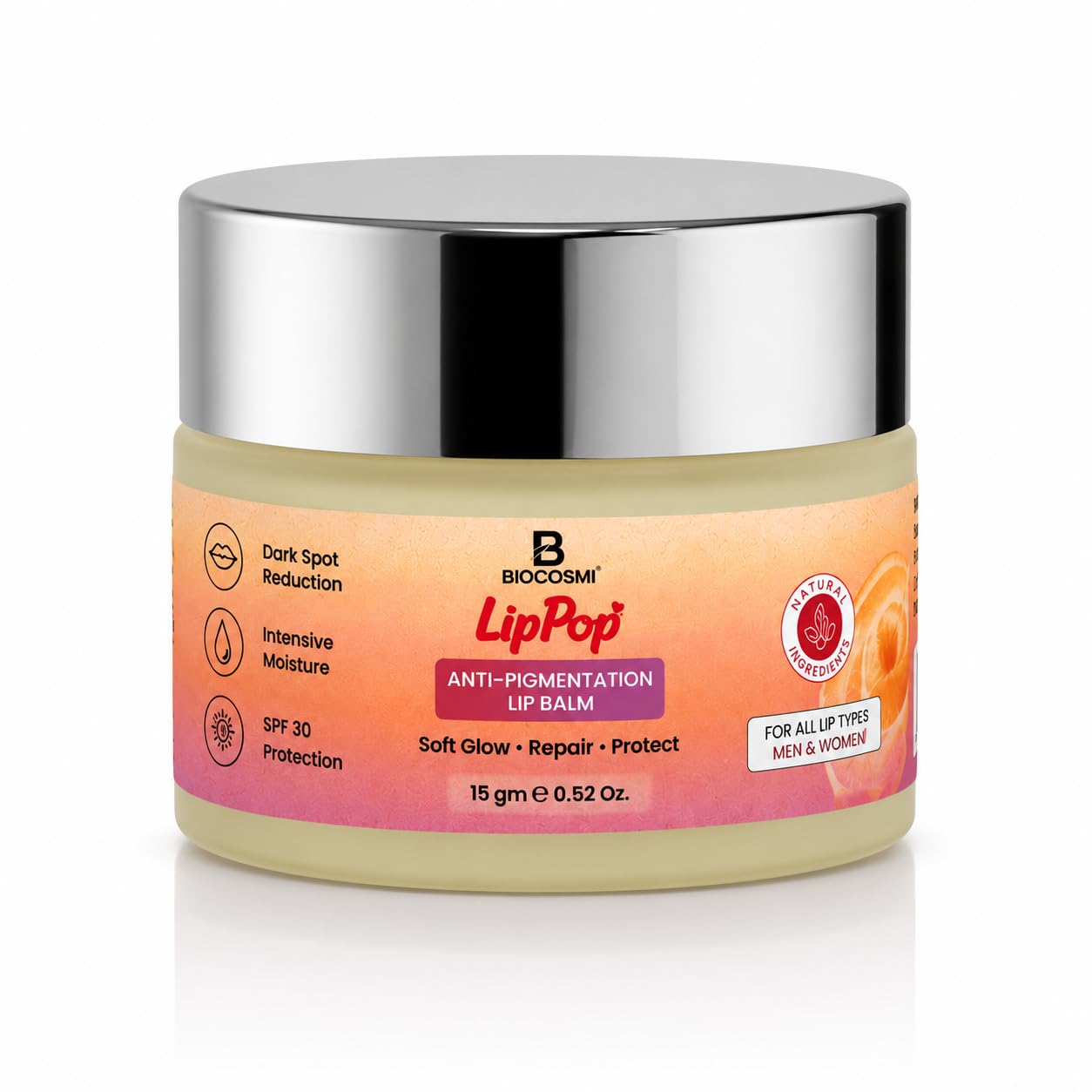 LipPop Anti-Pigmentation Lip Balm for Dark Lips with SPF 30 | Lip Lightening & Brightening Treatment Balm with Kojic Acid, Ceramide & Hyaluronic Acid for Dark Spots Removal - 15gm-picture-26