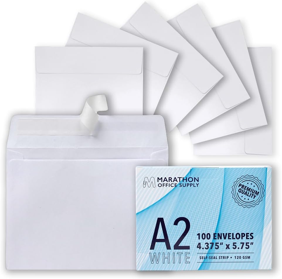 JAM PAPER A2 Invitation Envelopes 4 3/8 x 5 3/4 White
