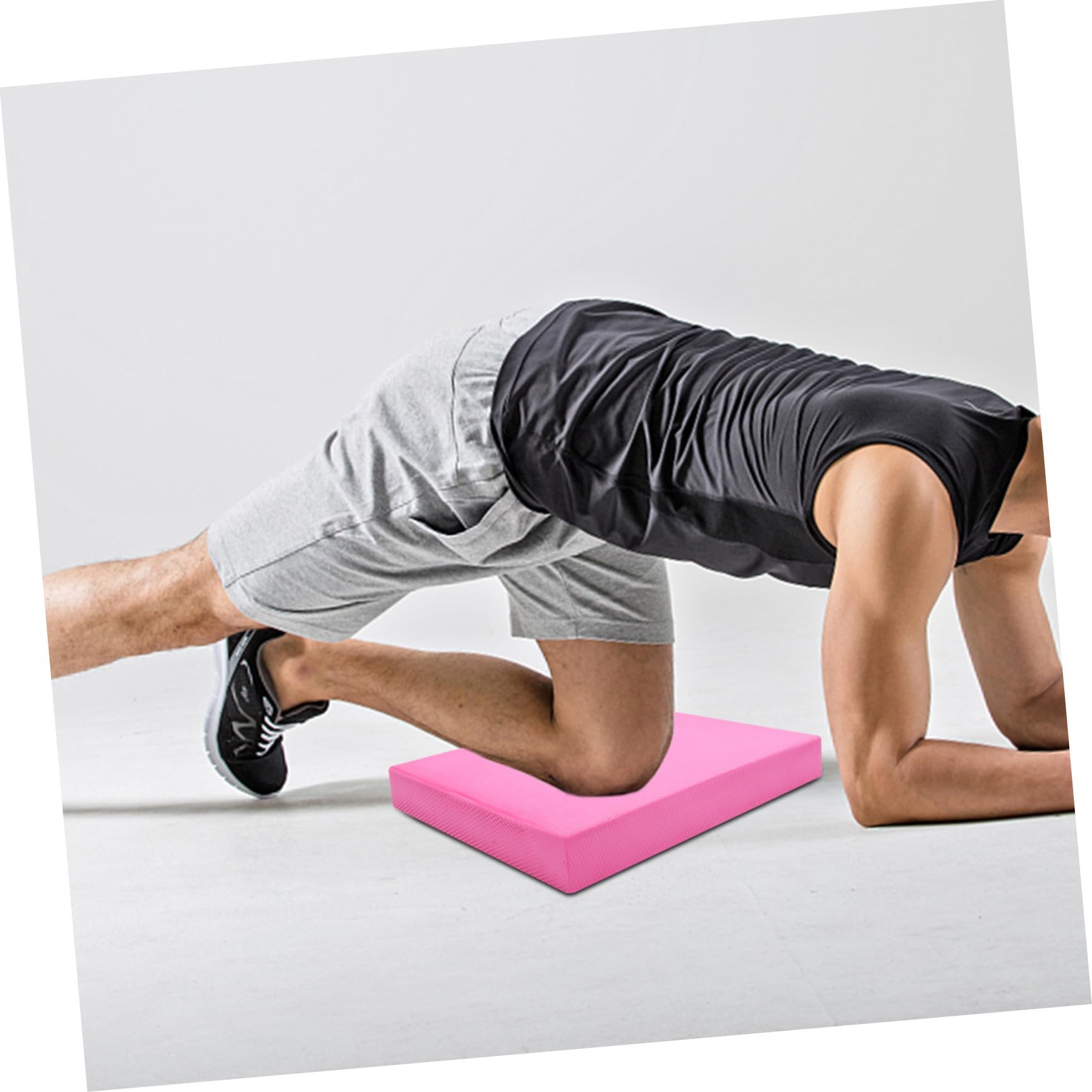 SUPVOX Cuscino Yoga Antiscivolo in Tpe Ovalato per Allenamento di Stabilità e Coordinazione Corpo, per Palestra e Riabilitazione Supporto per Gomiti e Caviglie