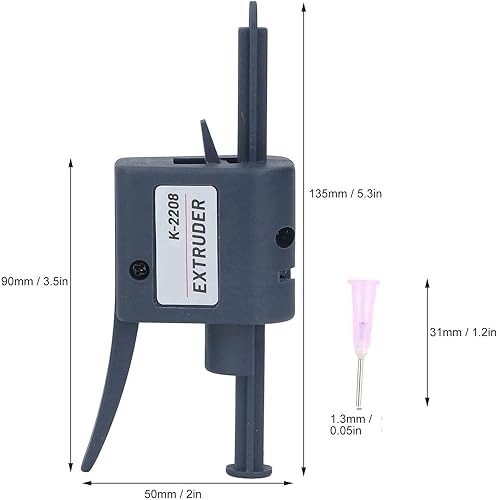 Miniatura 3 de Raguso Extrusora de pasta de soldadura, control preciso, dispensador de pegamento de flujo de soldadura portátil, salida uniforme, boquillas de