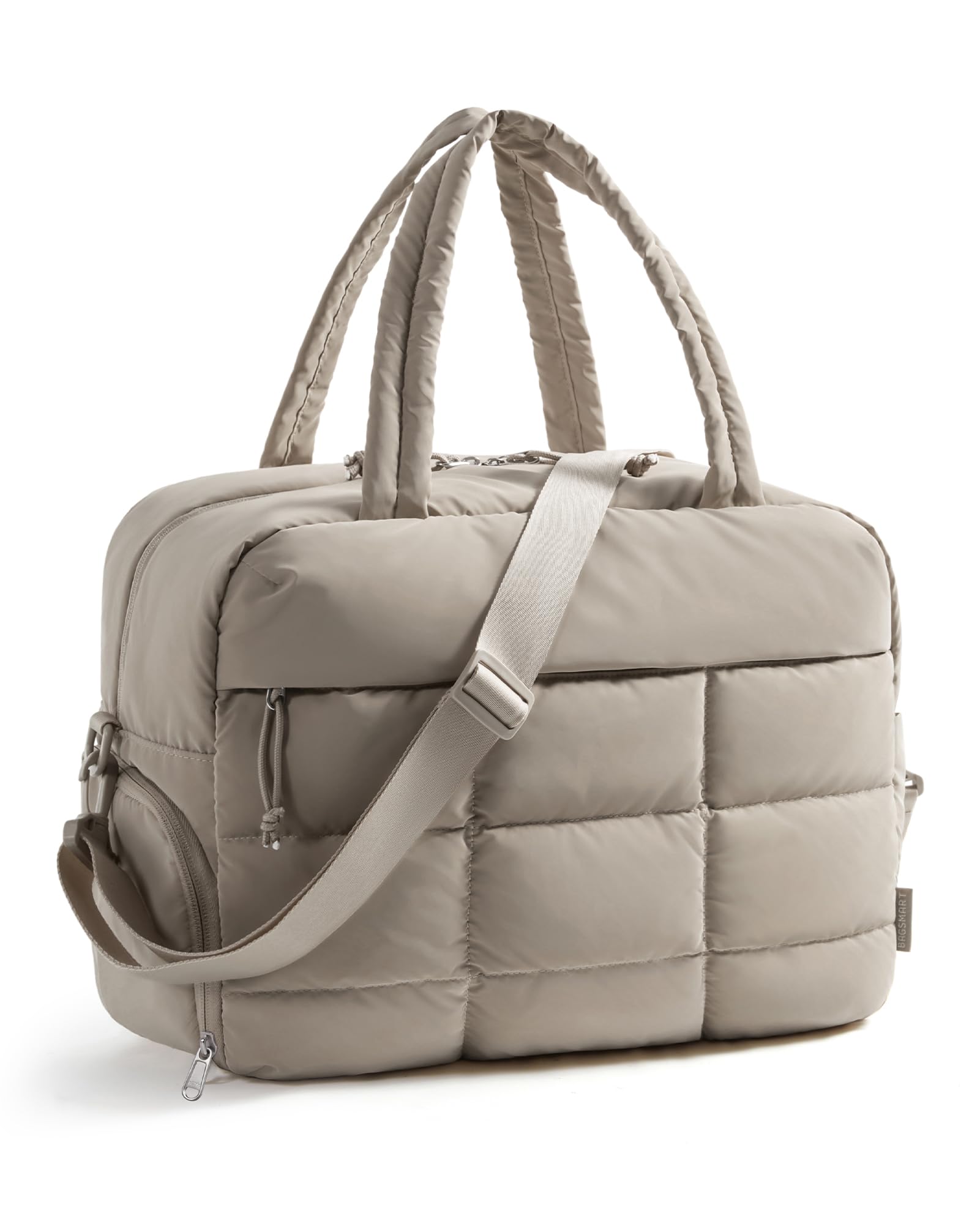 BAGSMART Puffer Sporttasche Damen Reisetasche Klein Mit Schuhfach 23L