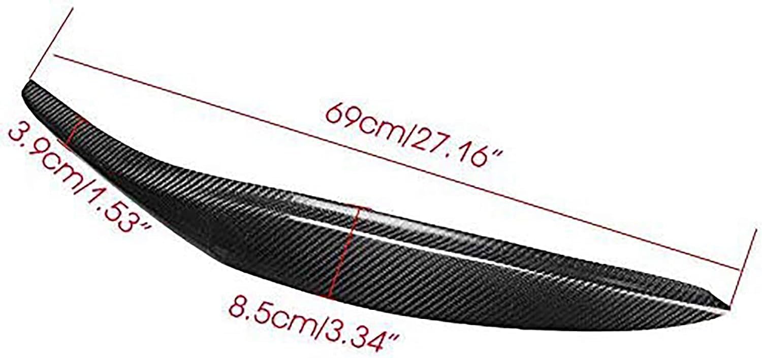 WuYyyyy Sourcils Phares Avant Ford Fiesta MK7 2009-2012 – Kit Tuning ABS Noir