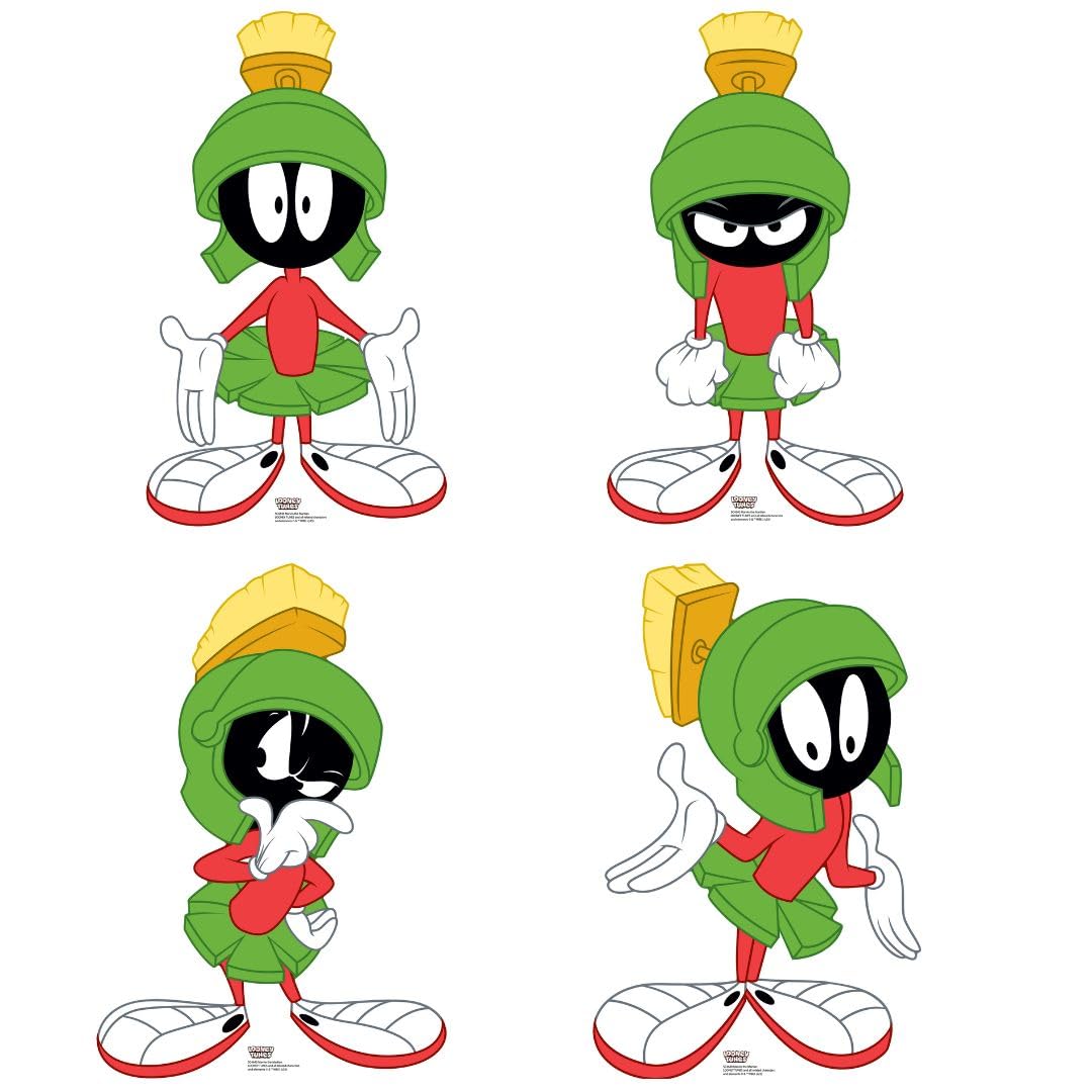 Star Cutouts SC4640 Marvin the Martian Star Mini Multi Pack Cardboard Cutouts 60cm – Looney Tunes Party Decorations & Fan Display