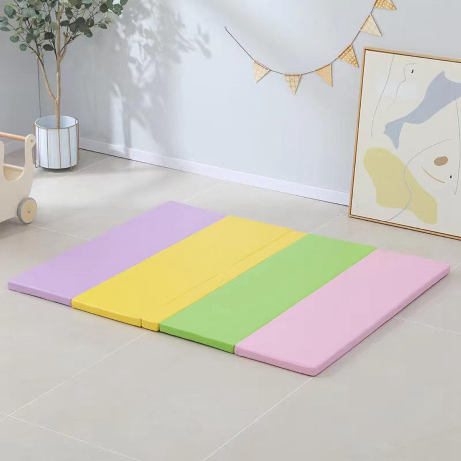 Hefiona グレー&白 防汚マット 150cm×150cm Hefiona グレー&白 防汚マット 150cm×150cm