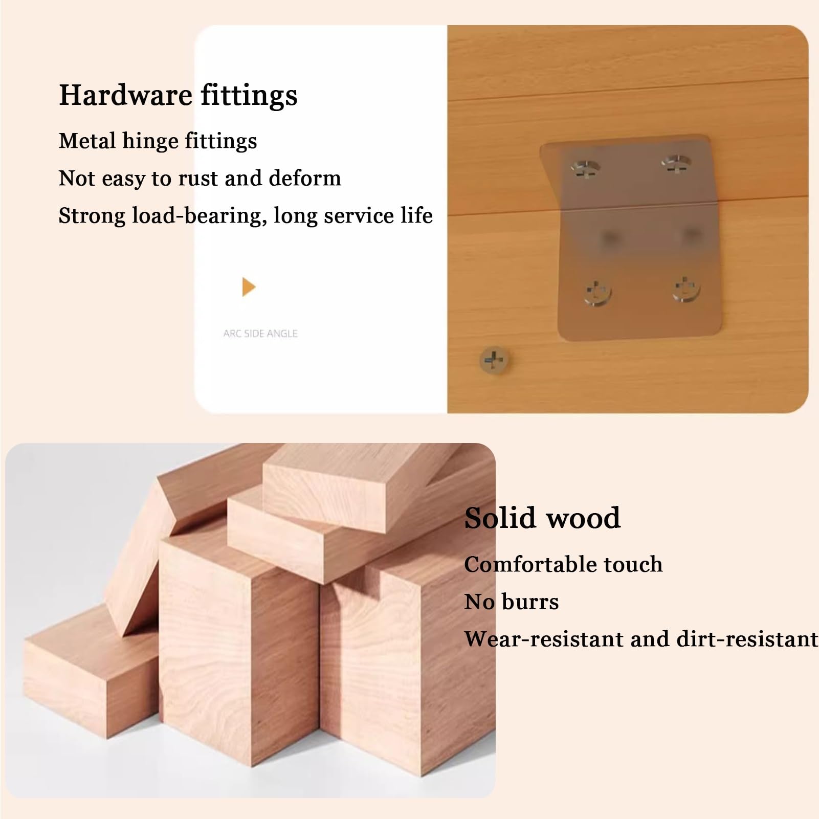 Schwebender Schreibtisch Wand Klappbarer Schwebender Tisch Funktionaler Hängeschreibtisch für Zuhause, Büro, Arbeitsplatz, Waschküche, Holzfarbe(70x50cm)
