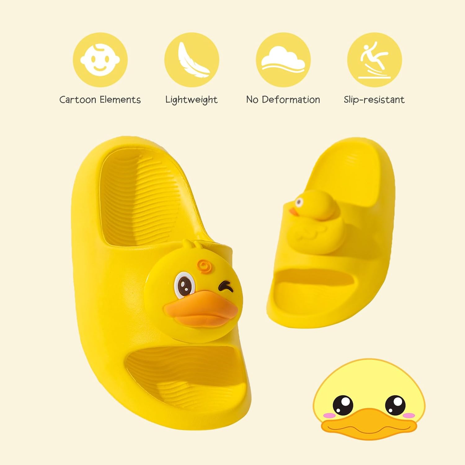 Bunny Toddler Slides Slipper Unisex Child Boys & Girls Slide Sandals for Kids Flip Flops Comfy Shower Slippers Beach Garden Shoes - Image 3