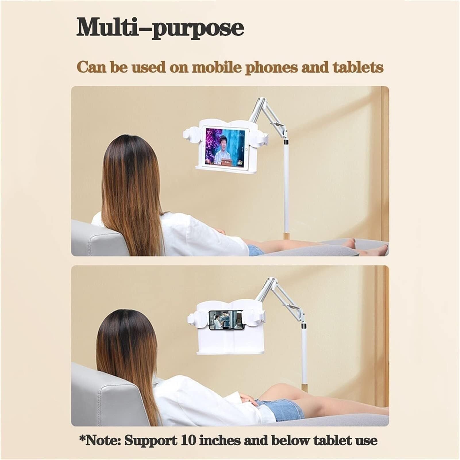 Leggio Supporto per Libri Regolabile In Altezza, Pupitre Da Pavimento E Tavolo con Base Antiscivolo Piastra Inclinabile 180° per Casa, Ufficio, Scuola