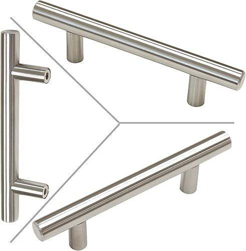 Miniatura 6 de Manija con forma de T para cajones, de la marca Gobrico, pack de 30