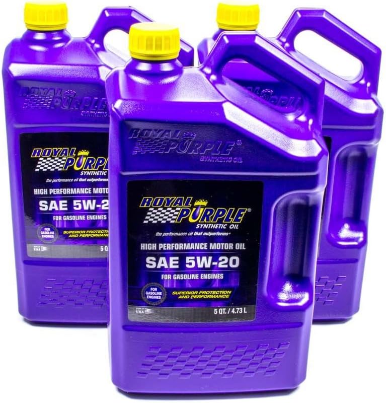 Royal Purple 53520 5W20 Multi-Grade SAE Oil Bottles, 15 quart, 1 Pack