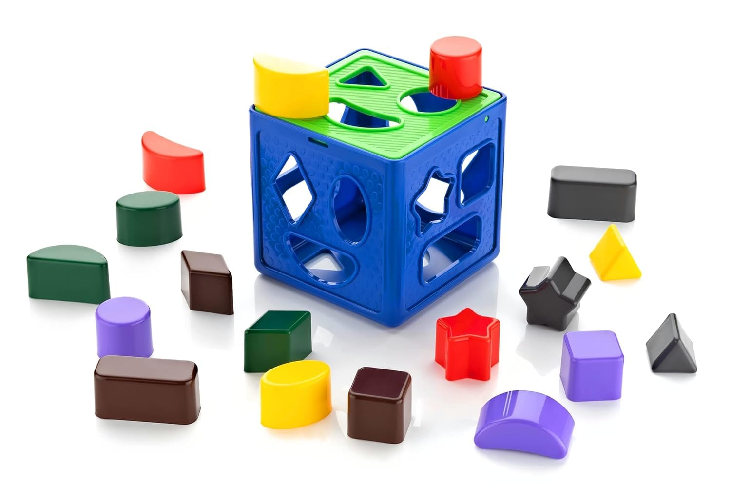 BKDT Marketing Shape Sorting Cube with 18 Pcs in 6 Colours - Kids Activity Toys - Learning and Educational Toys with Multicolour. (B0CKNM2M9T) Amazon Price History, Amazon Price Tracker