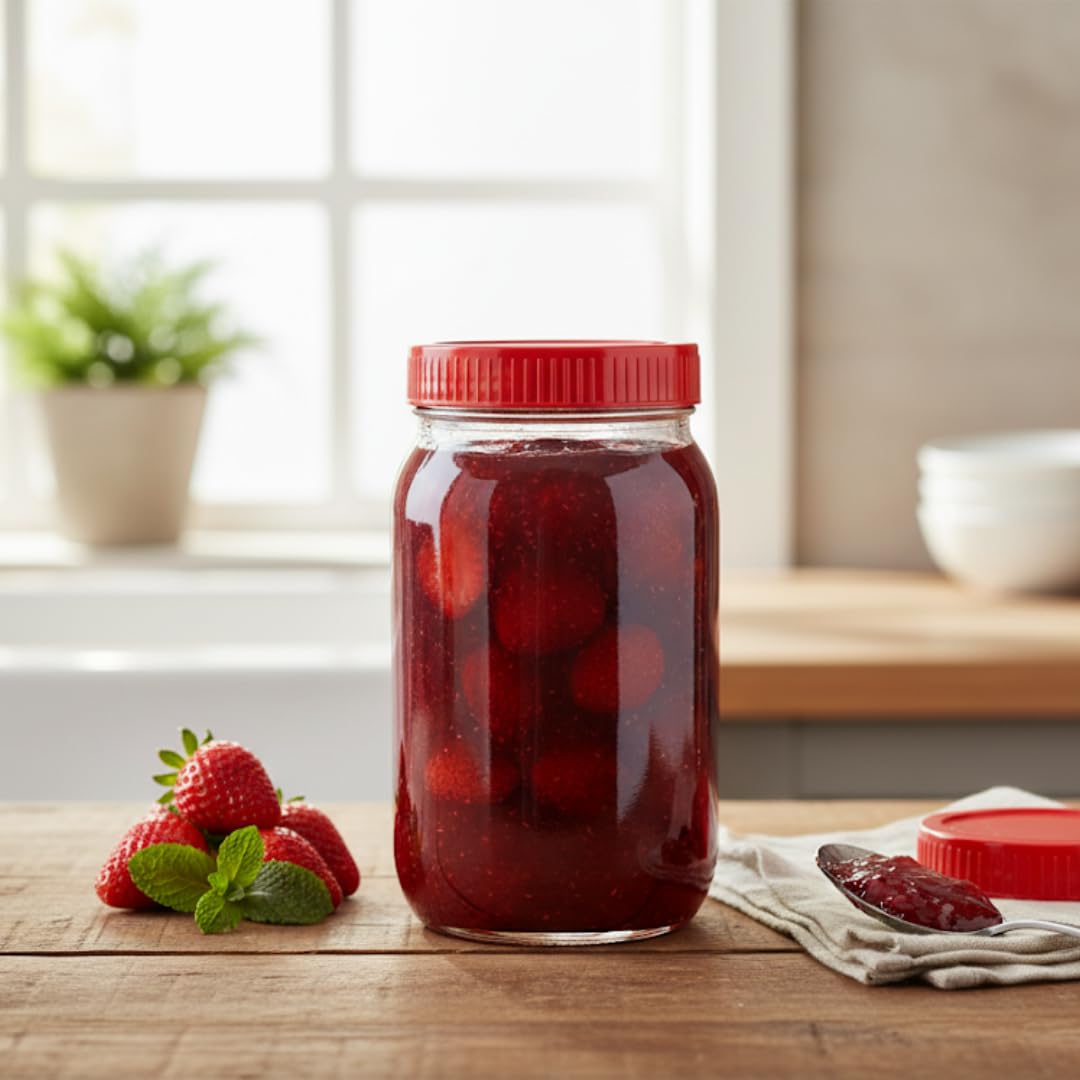 Yera Glass Aahaar Jars, 1800 ml, Bulk Packs, Blue | Clear, Durable & Elegant Kitchen Organizer | Multipurpose Airtight Storage Jars for Food, Pulses, Spices, Cookies, Snacks, Pickles & Dry Fruits.