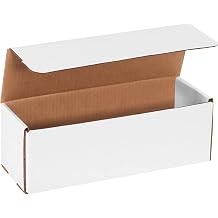 BOX USA Shipping Boxes Small 12"L x 4"W x 4"H, 50-Pack | White Corrugated Cardboard Box Mailer for Packing, Moving, Storage | Bulk Gift Box or Product Packaging for Small Business, Home, FBA