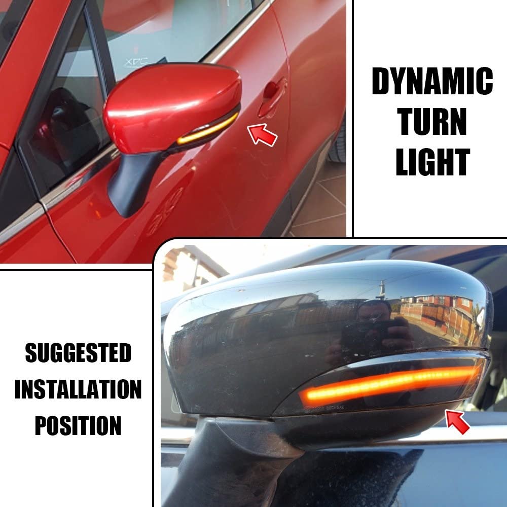 Per Renault Clio IV MK4 BH RS Grandtour KH 2012 -2016 Auto LED Dinamico Lampeggiante Indicatore Ripetore Specchio Indicatore di direzione  34