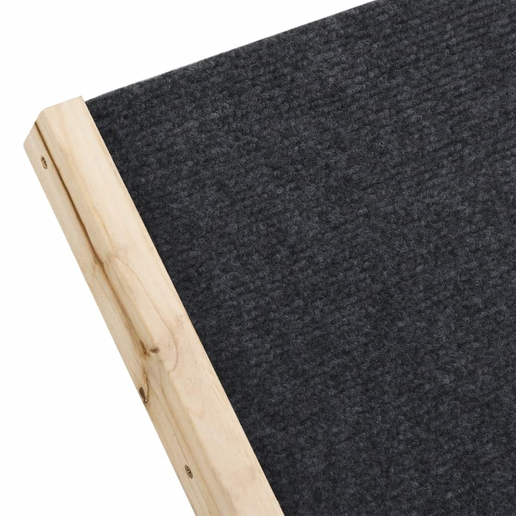 Rampa para perros de 100 x 40 cm de madera de abeto, altura ajustable, para perros y gatos, rampa plegable para coche con superficie antideslizante