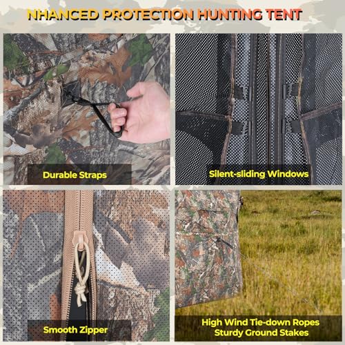 ITEFDTUTNE 360 See-Through Hunting Blind