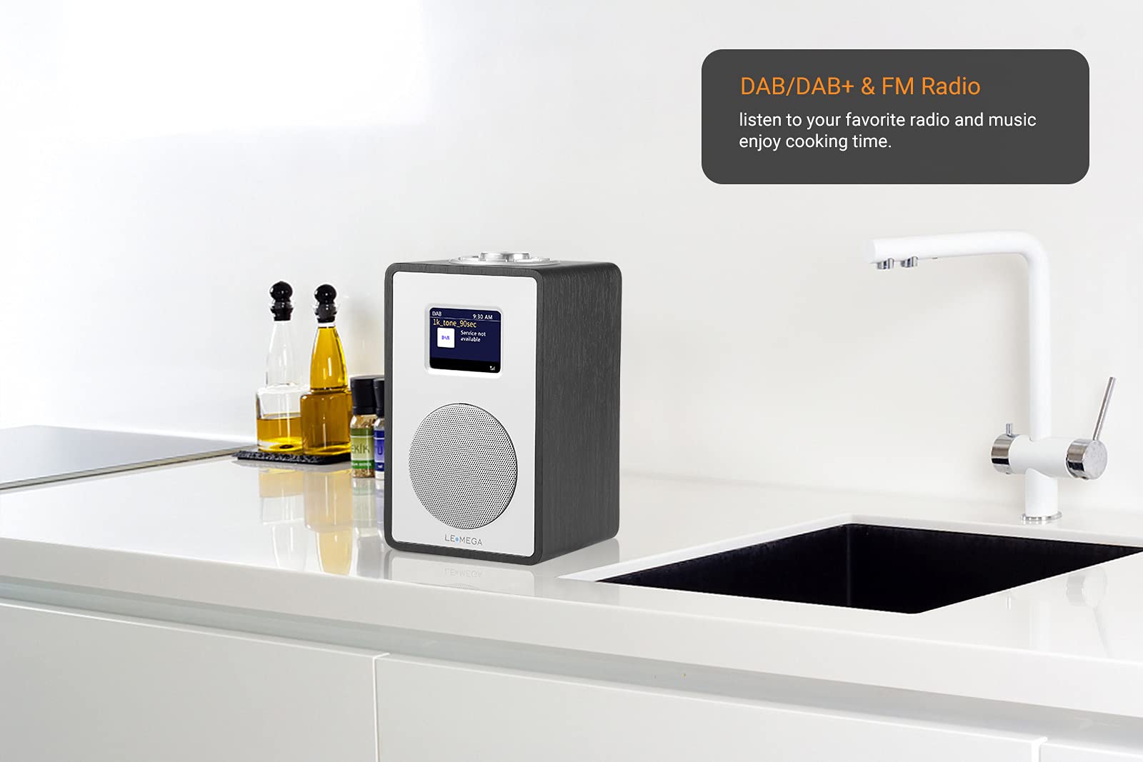 LEMEGA CR4 DAB/DAB+ and FM Digital Radio,Bluetooth DAB Radio,Dual