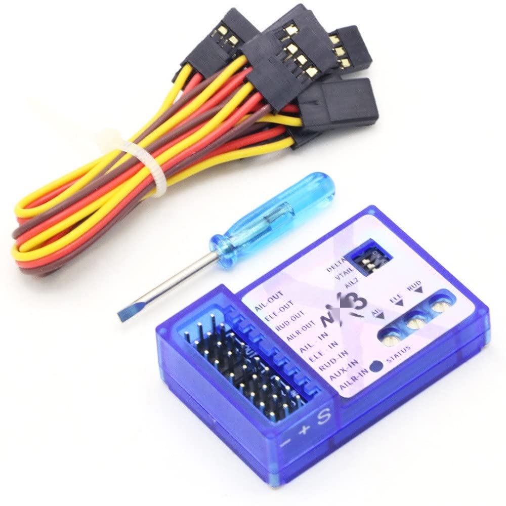 NX3 Pro Flight Controller con stabilizzatore giroscopico 3D per aereo aeromobile ad ala fissa RC e drone da corsa compatibile con modelli simili(5 SETS)