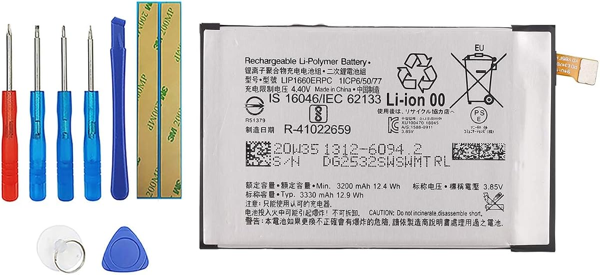 LIP1660ERPC Replacement Battery Compatible with Sony Xperia XZ3 H9436 H8416 H9493 with Toolkit