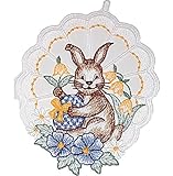 Hochwertige Fensterdekoration * Spitzendekoration für Frühling und Sommer. Hübsches Fensterbild * Anhänger aus feinster Plauener Spitze hergestellt in Deutschland