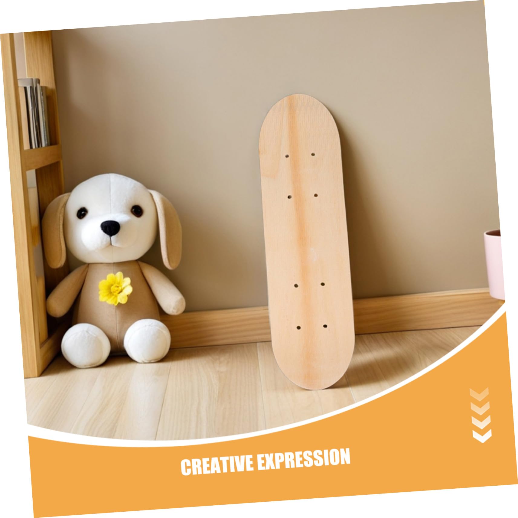 Milisten Set 3 Pezzi Tavola Skate in Legno 7 Strati per Ragazzo Ragazza, Superficie Liscia per DIY Skateboard e Pittura Artistica