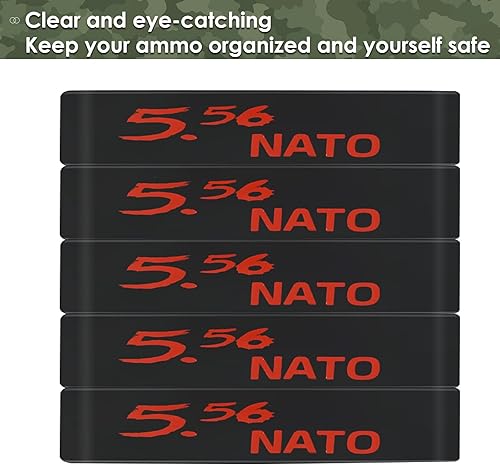 Miniatura 5 de Aolamegs Paquete de 510 bandas para revistas, 5.56 OTAN, 300 apagones, 300 Subsonic, .223 Remington, .308 Winchester, 7.62 x 39, bandas de silicona