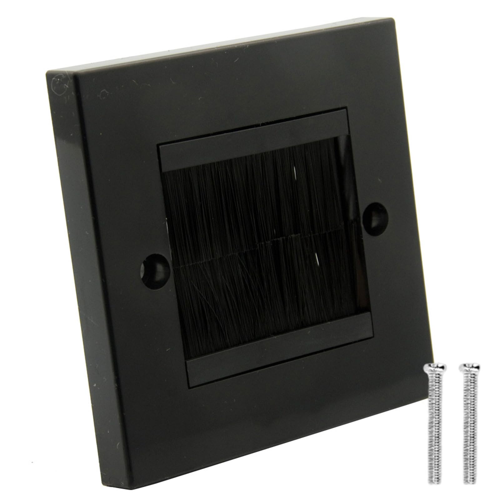 Buxuaaaa Multicolor 86 Type Wall Plate With Integrated Brush For Indoor Cable Management & Electrical Fixtures Brush Wall Plate Cable Pass Through