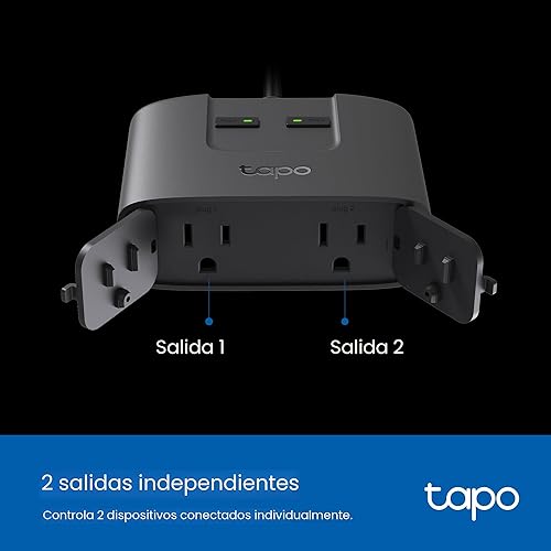 Miniatura 9 de TP-Link Tapo Matter - Enchufe inteligente para exteriores, 2 tomas individuales, resistencia a la intemperie IP65, funciona con Apple Home, Alexa,