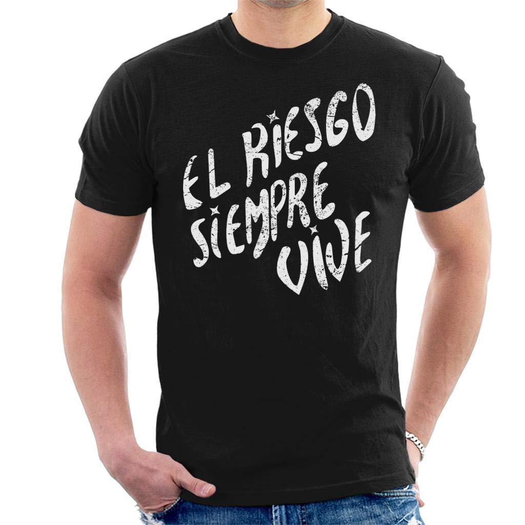 Cloud City 7 Men's Black Aliens El Riesgo Siempre Vive Private Vasquez T-Shirt