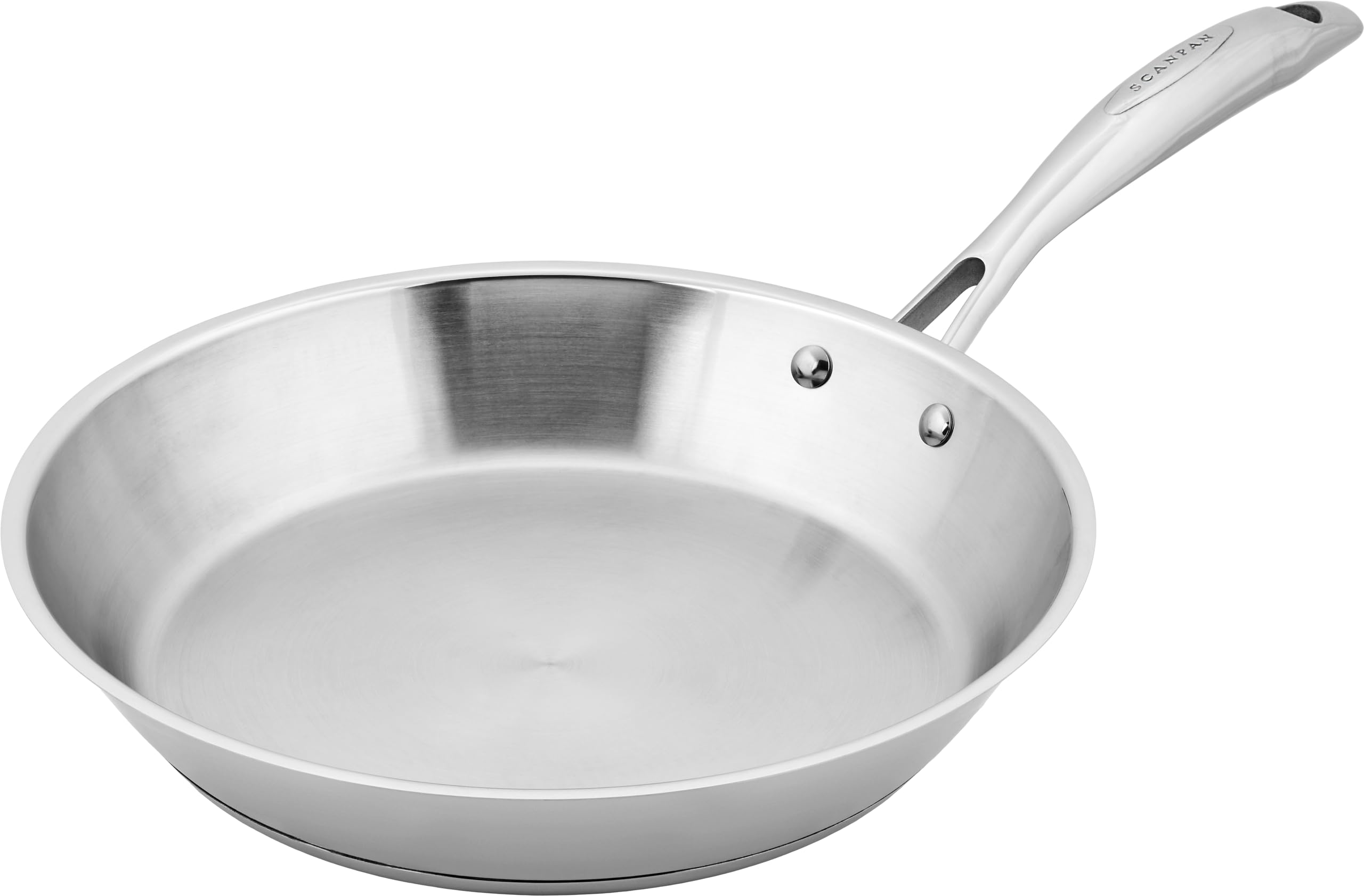 SCANPAN STS, sauteuse en acier inoxydable 28 cm, compatible induction et four