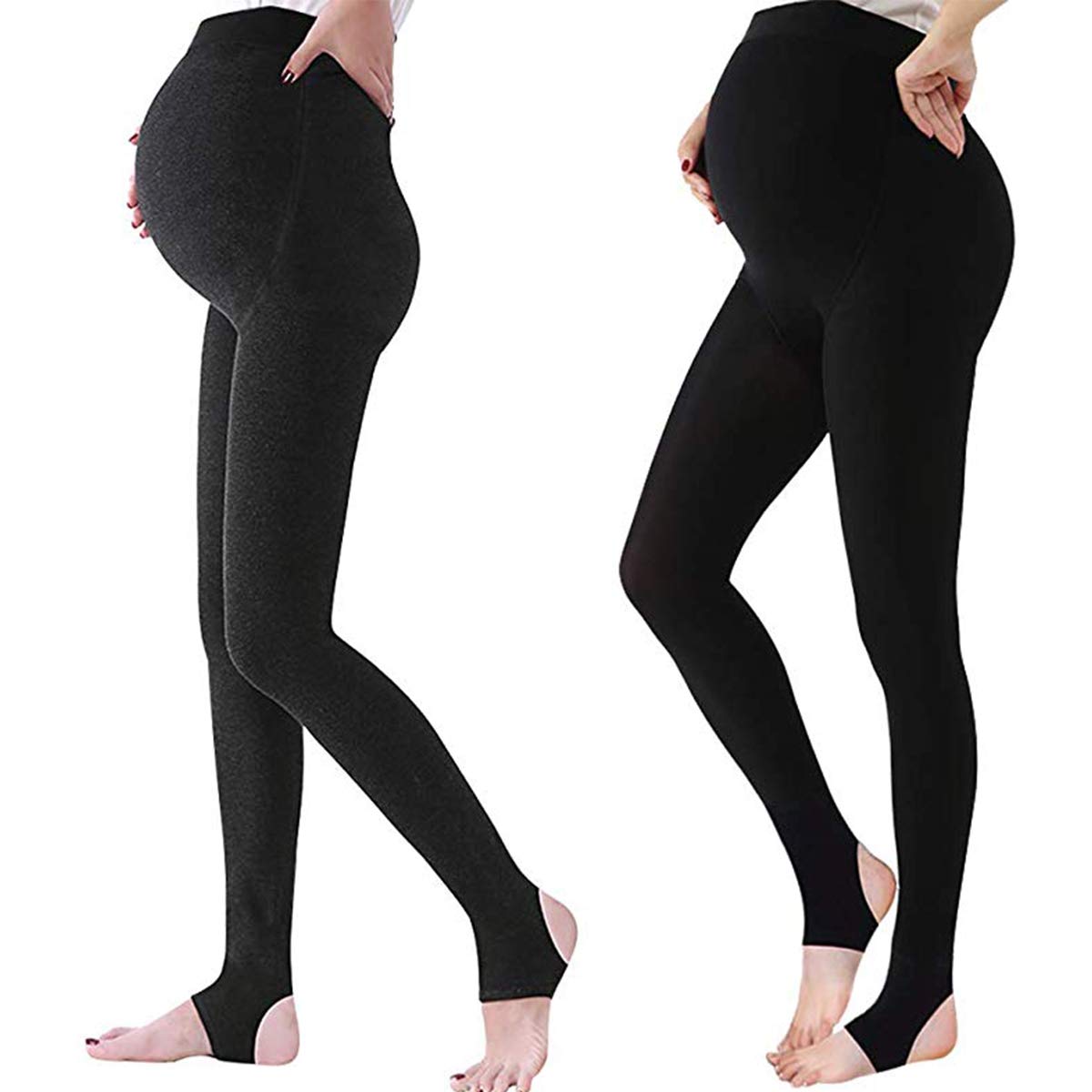 2 Pieces Collant maternity calze premaman opache Maternity Tights Maternità Leggings la gravidanza Donna 320D