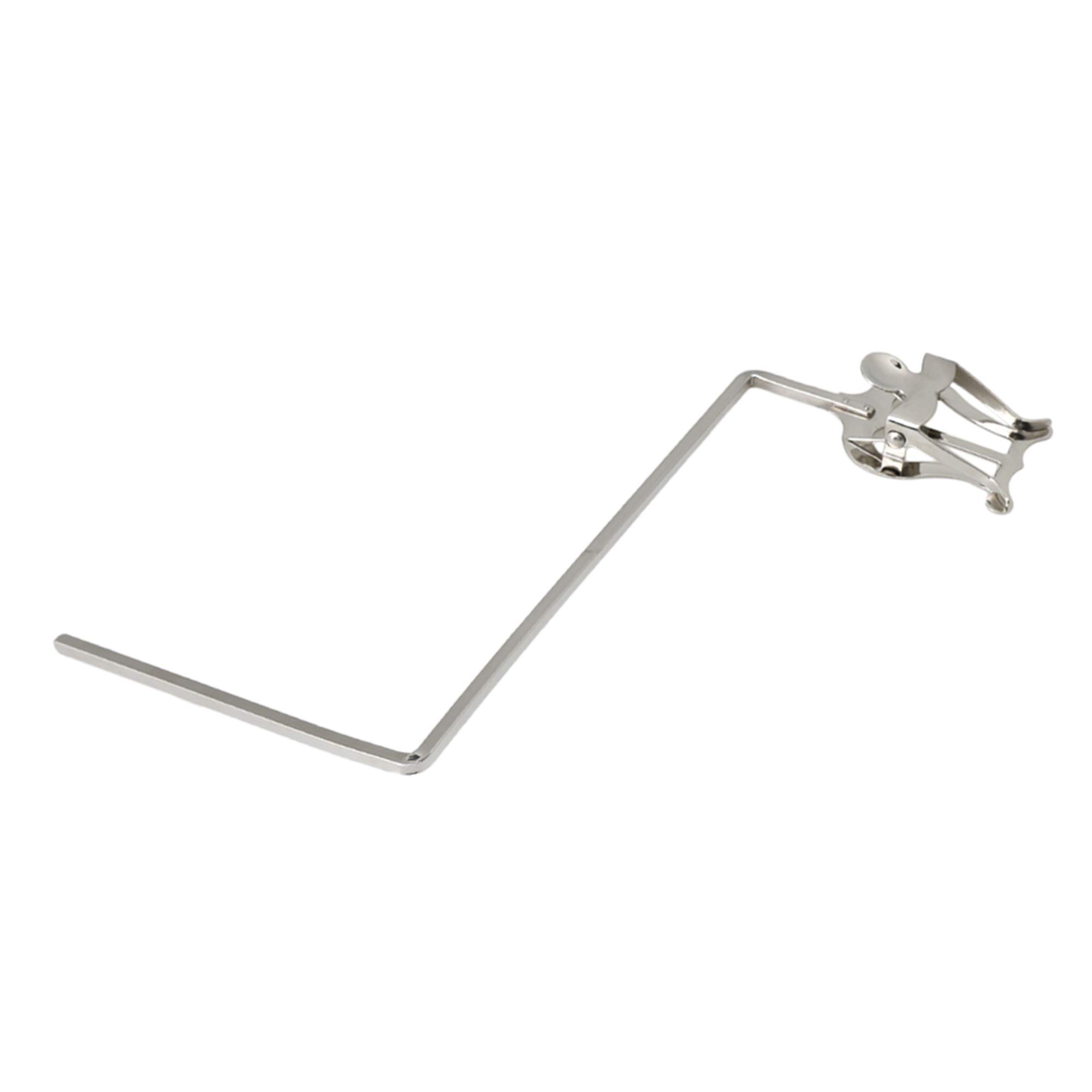 Lovermusic Silver Metal Tuba Marching Lyre 3 Vertical Keys Music Sheet Clip Holder